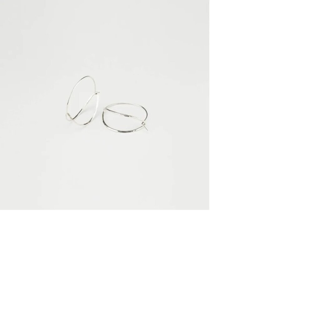 GLDN Freya Hoop Earrings in Silver